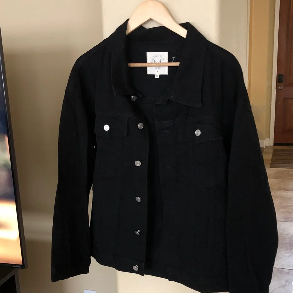 Fantastic Fawn Black Jean Jacket - Picture 8 of 10